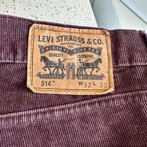Levi's Burgundy Corduroy Trousers